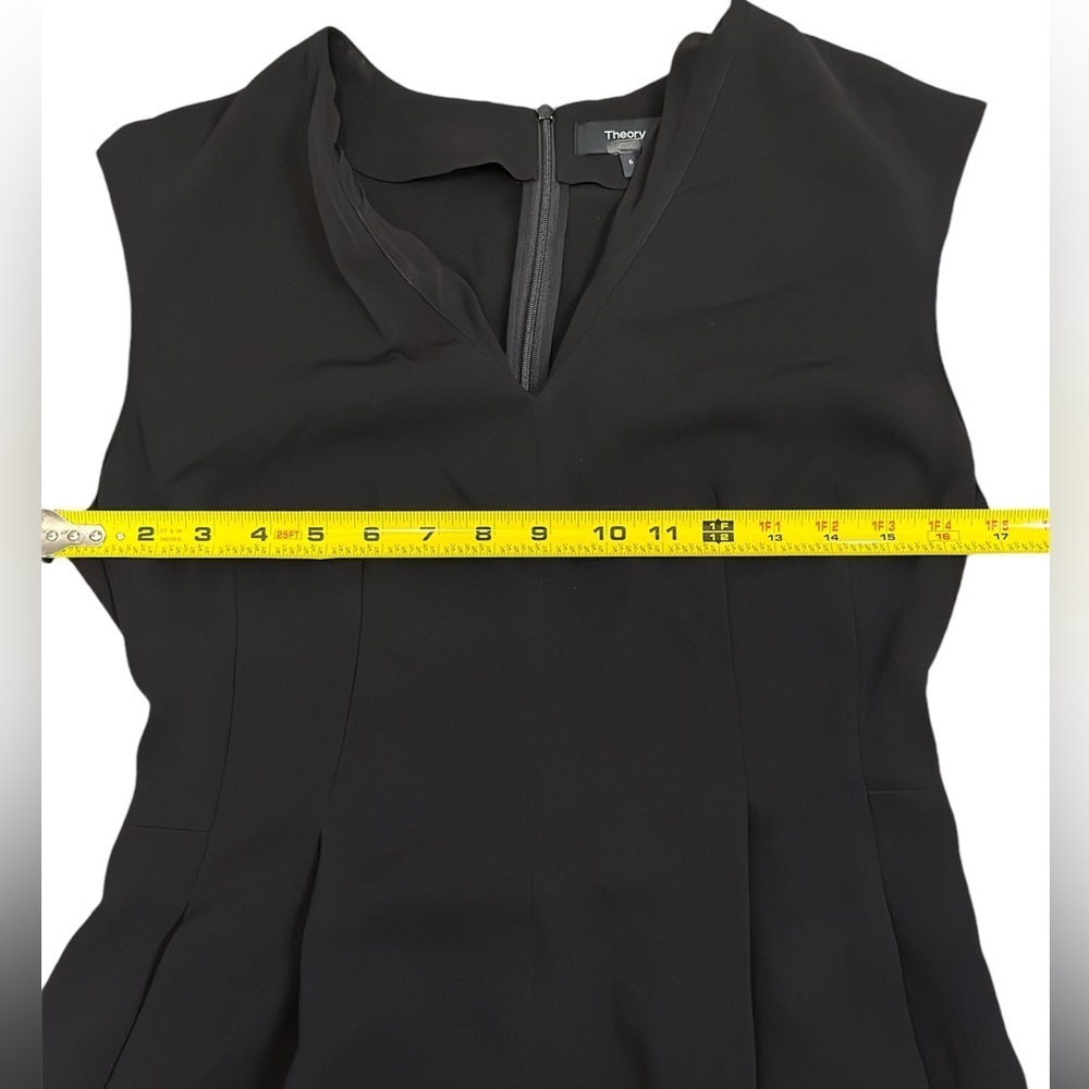 Theory Black Sleeveless Dress women’s Size 6 - Picture 4 of 13